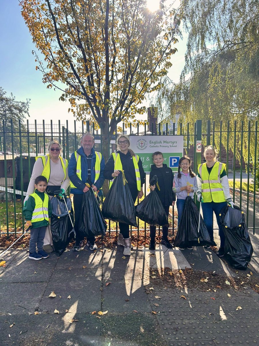 @EnglishMartyrs (@englishmartyrs) on Twitter photo We have just completed our very first English Martyrs community litter pick. A small turnout but we collected 7 bags of rubbish and made a big difference. We were joined by <a href="/CllrIanMoncur/">Cllr Ian Moncur</a> who was really impressed with our initiative! <a href="/GreenSefton_/">Green Sefton</a> <a href="/seftoncouncil/">Sefton Council</a> #SocialSignature We have just completed our very first English Martyrs community litter pick. A small turnout but we collected 7 bags of rubbish and made a big difference. We were joined by <a href="/CllrIanMoncur/">Cllr Ian Moncur</a> who was really impressed with our initiative! <a href="/GreenSefton_/">Green Sefton</a> <a href="/seftoncouncil/">Sefton Council</a> #SocialSignature