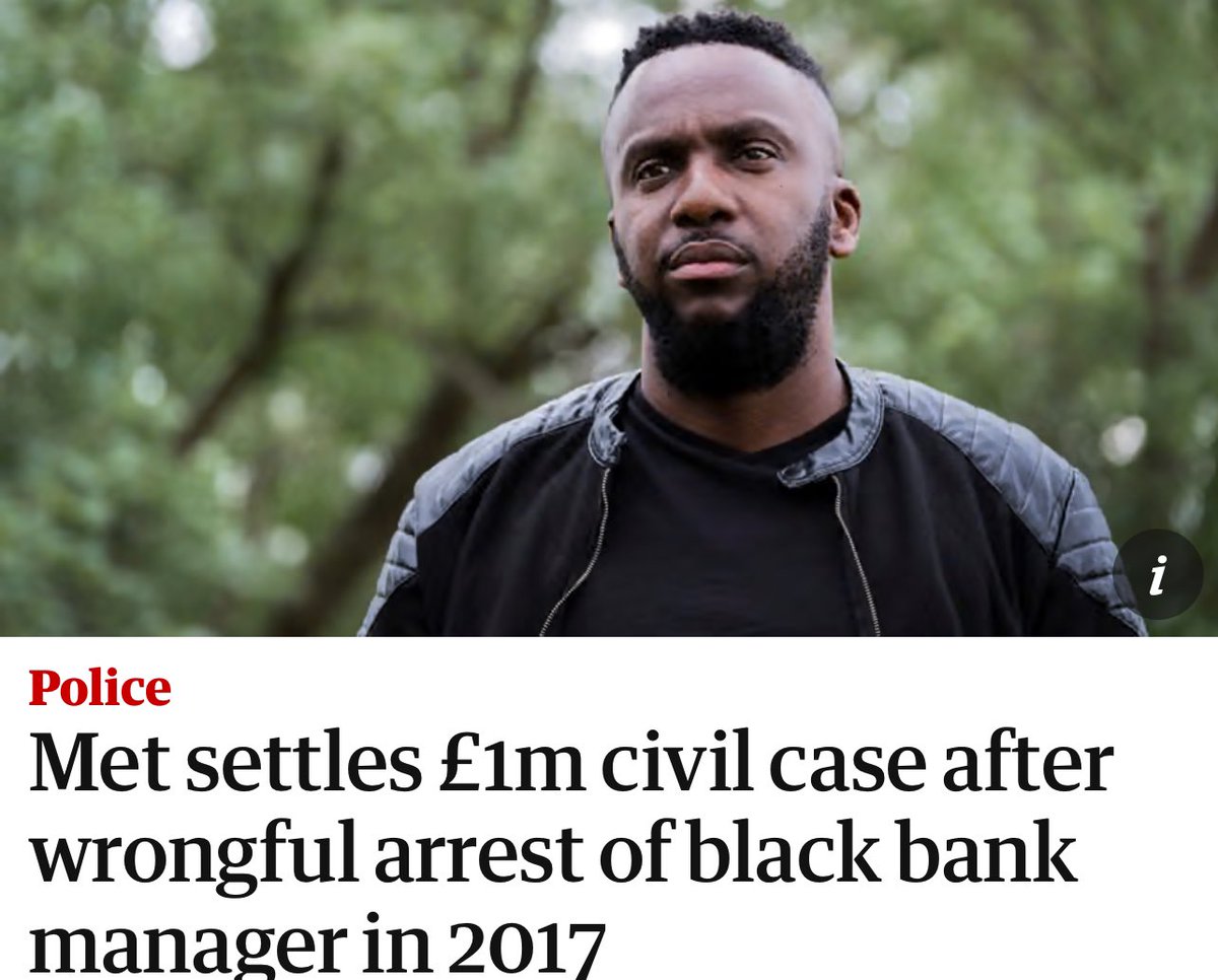 Dale Semper, who was wrongfully pulled over in his car by police officers in Aug 2017 and accused of involvement in gun crime, has won his £1million case in a damages claim against the MET. 

Dale who was earning £72k a year at Lloyds Bank lost his job after the incident! 🤝🏾