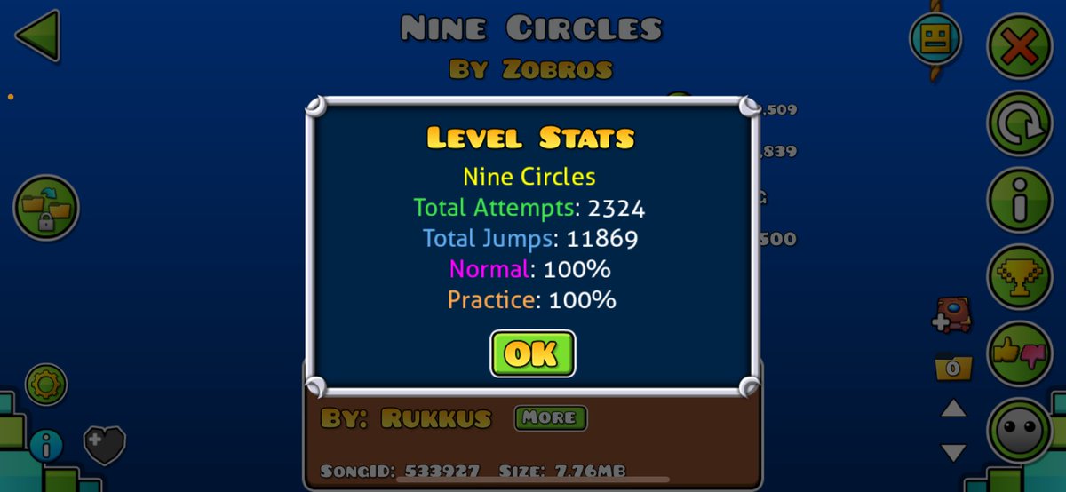 VoltNonOfficiel's tweet photo. LETSGOOO NINE CIRCLES 100% (on attempt 69) https://t.co/BKrqe9JALz