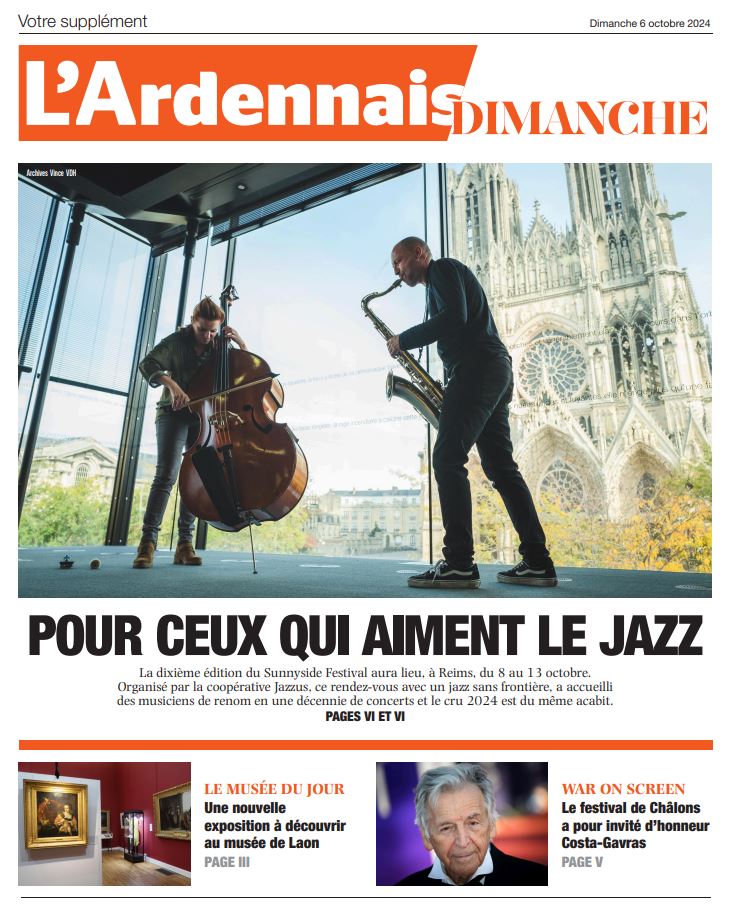Olivier Bachelard (@o_bachelard) on Twitter photo Dans le cahier Dimanche <a href="/_lunion/">L'union</a> <a href="/lardennais_/">L'Ardennais</a> , gros plan sur la 10e édition du #SunnySide, festival de <a href="/Jazz_us/">Jazzus - coopérative culturelle</a> à #Reims + les temps forts de <a href="/WarOnScreen/">War on Screen</a> à #Châlons, une visite au musée de #Laon, une escapade à #Gerberoy et les sorties du dimanche. Dans le cahier Dimanche <a href="/_lunion/">L'union</a> <a href="/lardennais_/">L'Ardennais</a> , gros plan sur la 10e édition du #SunnySide, festival de <a href="/Jazz_us/">Jazzus - coopérative culturelle</a> à #Reims + les temps forts de <a href="/WarOnScreen/">War on Screen</a> à #Châlons, une visite au musée de #Laon, une escapade à #Gerberoy et les sorties du dimanche.