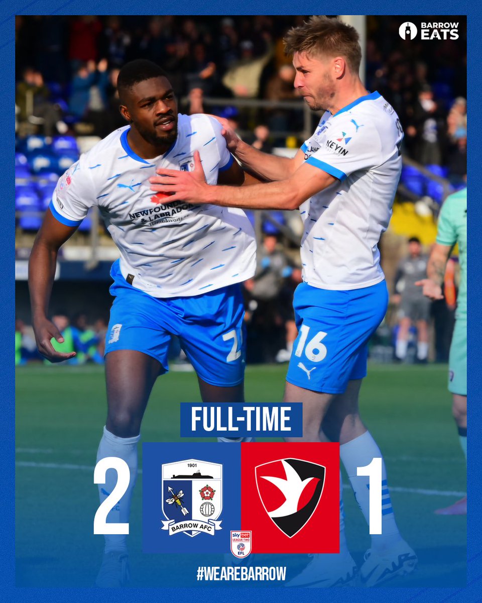 BarrowAFC's tweet photo. A late Andy Dallas strike wins it! 🙌

#WeAreBarrow https://t.co/aX37CmSHsD