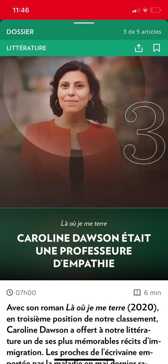 DominicTardif's tweet photo. J’étais personnellement très heureux que Là où je me terre de Caroline Dawson arrive en 3e position. J’ai interviewé plusieurs de ses proches afin de raconter dans une histoire orale le fulgurant destin de ce roman dont le Québec avait besoin. https://t.co/wvotmCkrsA