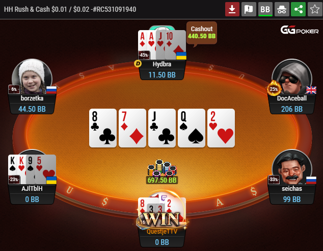 Questje_'s tweet photo. It was a fun pre-birthday party stream yesterday! π’
Thanks all for tuning in and donating some beer money ;-) πΊ
We managed to win a juicy 697 BB pot during Rush & Cash @GGPoker! #PLO
We also had fun with @WhatsAMookGames afterward! #WAM #CrashWord #Party #Stream https://t.co/0GaZNgD19o