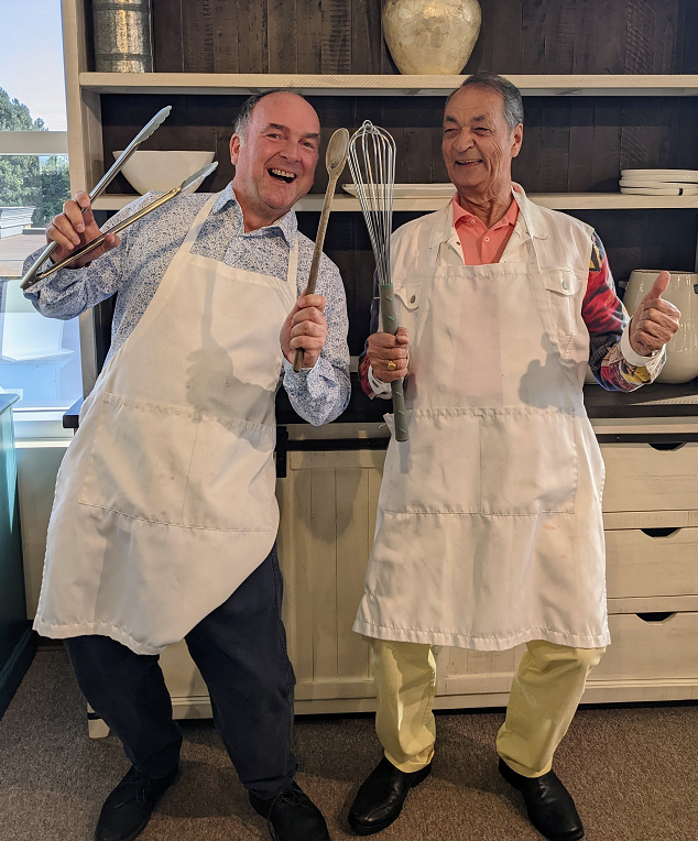 Just ahead of Friday's Thanksgiving Dinner <a href="/ourplacesociety/">Our Place Society</a> <a href="/CHEK_News/">CHEK News</a> Upside Guys Jeff King &amp; Ed Bain will be here in-store at 715 Finlayson Thursday, October 10 from 5-7.
Joining us On-Air will be: Our Place CEO JULIAN DALY and Director of Philanthropy JANICE KALIN.