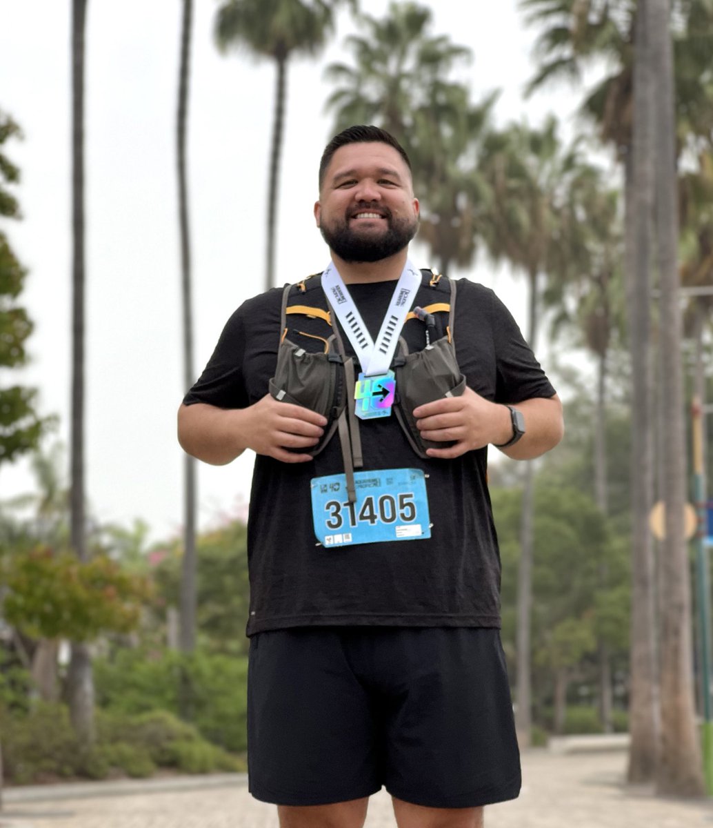 cheltonjm's tweet photo. One of two races completed for Long Beach Marathon weekend! First time in this area of LB & pretty cool to run through the aquarium right before the finish line #RunLB https://t.co/sLs4Y1owzj