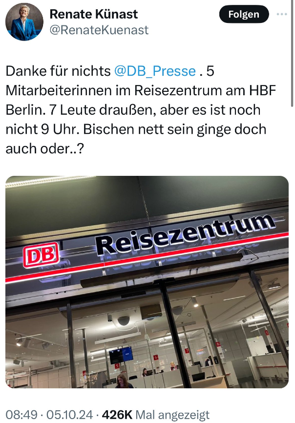 Vermutlich gibt es bald Meldestellen, bei denen man Arbeitnehmer anschwärzen kann, die es wagen, außerhalb ihrer Arbeitszeit Grünen-Politikern nicht zu Diensten zu sein.
🙄🙄🙄