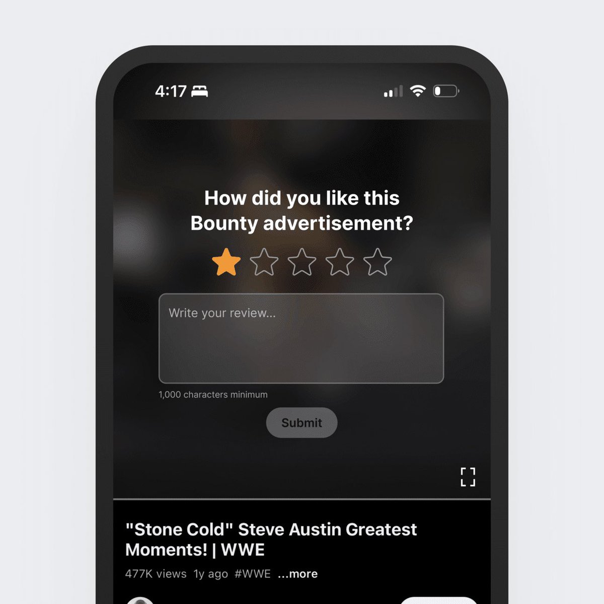 YouTube feature to review ads