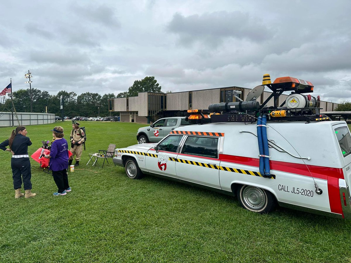 Kicking off our busy season at the Great Strides Cystic Fibrosis walk at Menard Catholic High School in Alexandria! Come see the Louisiana Ghostbusters if you’re in the area! We’ll be here until noon!