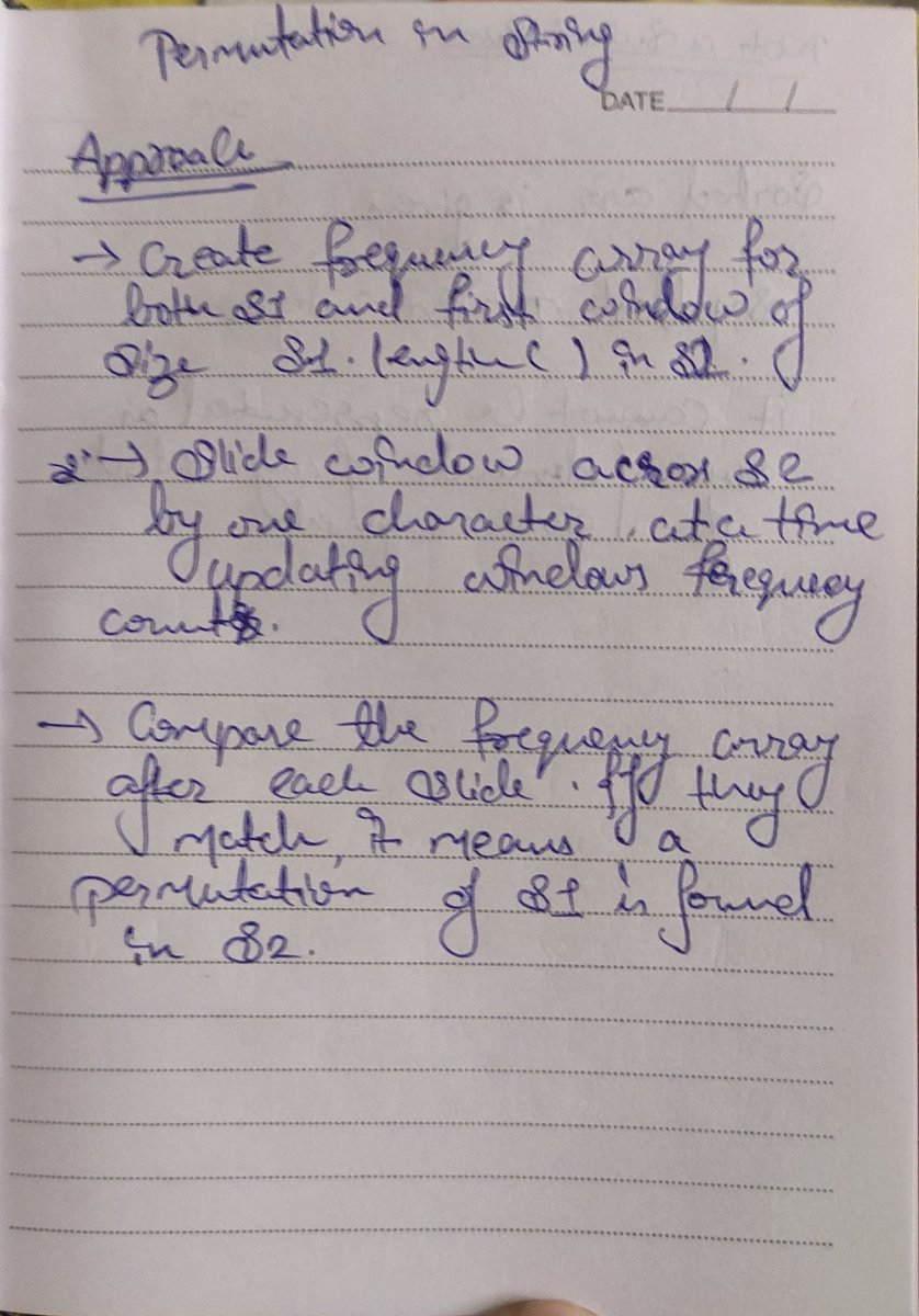 VratikZ's tweet photo. 🎯 Day 16 of POTD Challenge⚔

👉LeetCode: Permutation in Strings (Medium)
👉GFG: Not a Subset Sum (Medium)

Check out the approach for both problems 👇🏻👇🏻👇🏻👇🏻

#coding #problemsolving #leetcode #geeksforgeeks #javascript #python #programming #growth https://t.co/dqVt0MCsX2