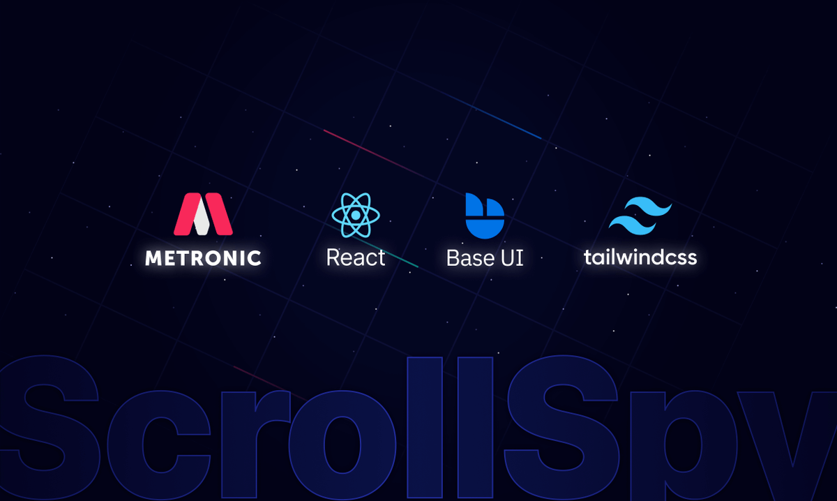 keenthemes's tweet photo. Couldn't find a React Scrollspy component, so we built our own for the Metronic React October release.
https://t.co/XhWYoXzg9b

#react #tailwindcss #baseui https://t.co/Vd9kAmVL0g