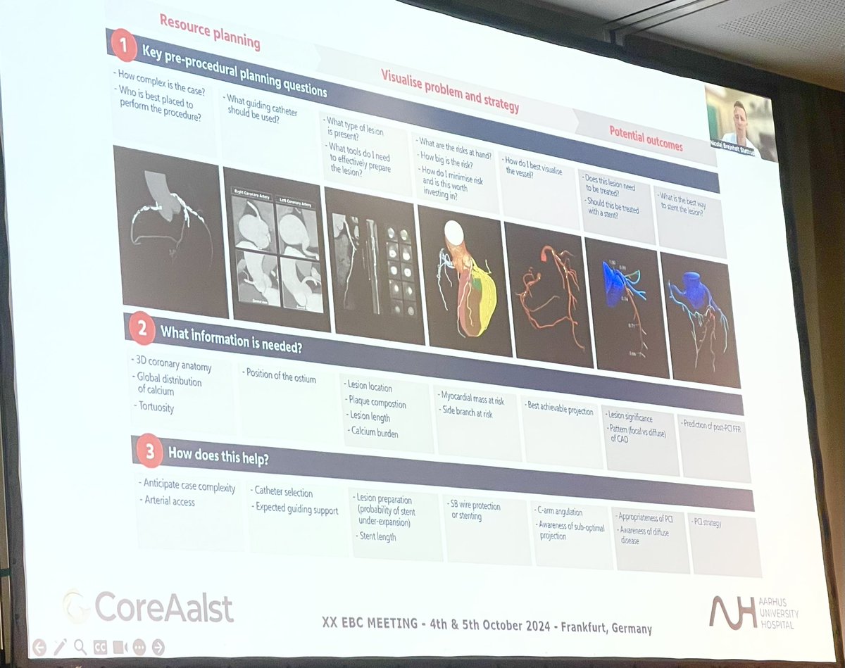 Very motivating presentation on how the CT scan can guide myocardial revasc from anatomical and physiological perspective by <a href="/ColletCarlos/">Carlos Collet MD PhD</a> and Nicolaj Brejnholt #EBC2024 <a href="/BifurcationClub/">European Bifurcation Club</a>