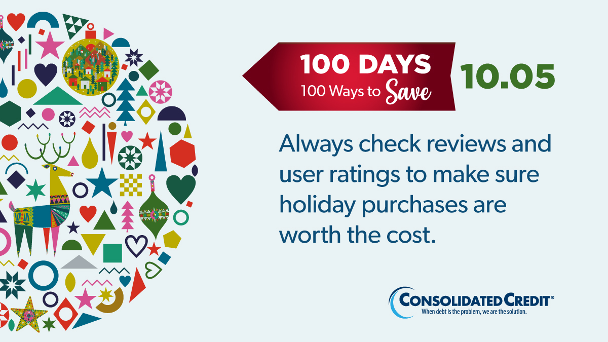 ConsolidatedUS's tweet photo. 🎄 #100Days100Ways Personal Finance Tip of the Day!
❤️‍ &amp; share for your chance to win $100
🎅A Holiday Spending Checklist to help you get started: https://t.co/xXblOkl1oP

💰#WINMONEY #100Days100WaysContest #ConsolidatedCredit #DebtManagement #DebtSucks ☎️844-450-1789 https://t.co/PuCxNBox8c