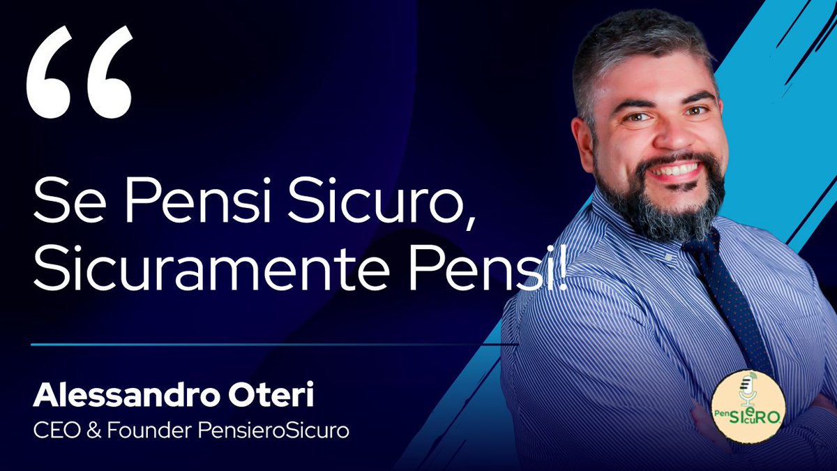 EXTRAORDY - La formazione ufficiale Red Hat (@extraordy) on Twitter photo Giovedì 10 Ottobre, ore 18.00, #GeekTalk con Alessandro Oteri, CEO & Founder <a href="/PensieroSicuro/">PensieroSicuro ™</a>.
Affrontare TechTalk con un approccio chiaro e diretto? Si-può-fare!
PensieroSicuro cambia le regole del gioco in materia di formazione informatica: scopri come.
Ti aspettiamo! Giovedì 10 Ottobre, ore 18.00, #GeekTalk con Alessandro Oteri, CEO & Founder <a href="/PensieroSicuro/">PensieroSicuro ™</a>.
Affrontare TechTalk con un approccio chiaro e diretto? Si-può-fare!
PensieroSicuro cambia le regole del gioco in materia di formazione informatica: scopri come.
Ti aspettiamo!