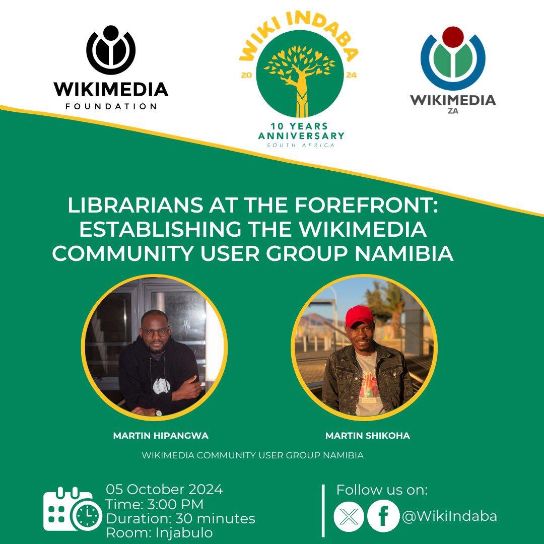 Did you know? Wikimedia Community User Group Namibia was founded by passionate librarians. They shared their journey at #WikiIndaba2024 underway at Johanesburg, SA
