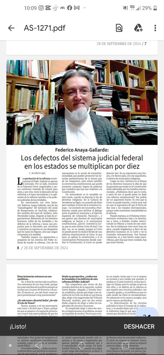 Diario_Portal's tweet image. Exclusivo en nuestra #ActaSemanal 🤓👇

    🙋‍♂️Federico Anaya-Gallardo:
▪️Los #defectos del #sistema #judicial #federal en los estados se multiplican por diez▪️

Disponible aquí 👇
mcusercontent.com/dc1a065f216856…
