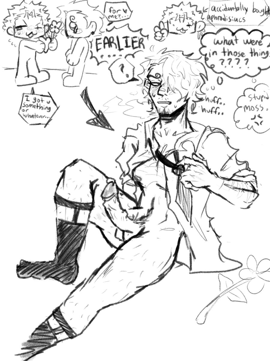 (Technically) day 4 of kinktober: aphrodisiac 

#zosan #sanzo #kinktober #kinktober2024 #onepiece