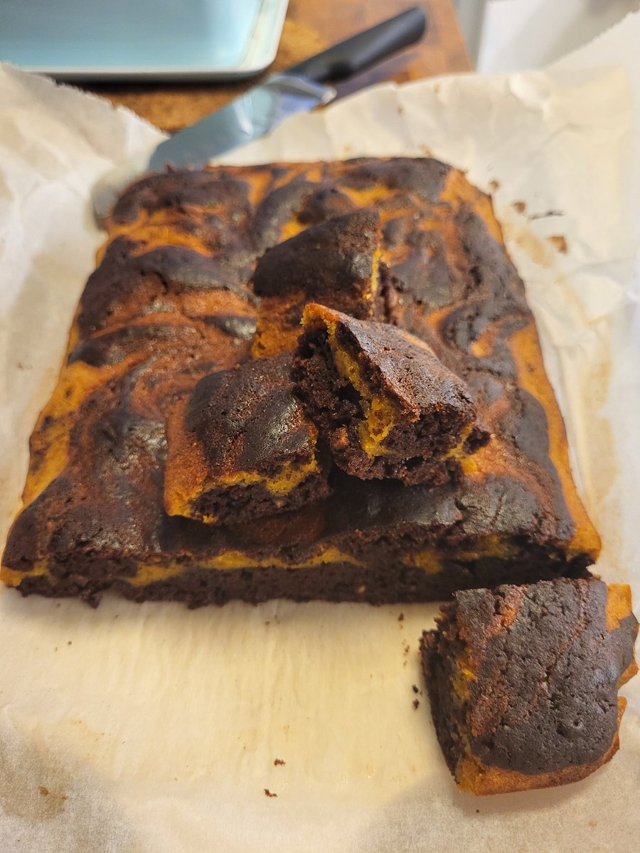 flowerdotpower's tweet photo. Pumpkin brownie 🎃 https://t.co/wJVYk6fO1y