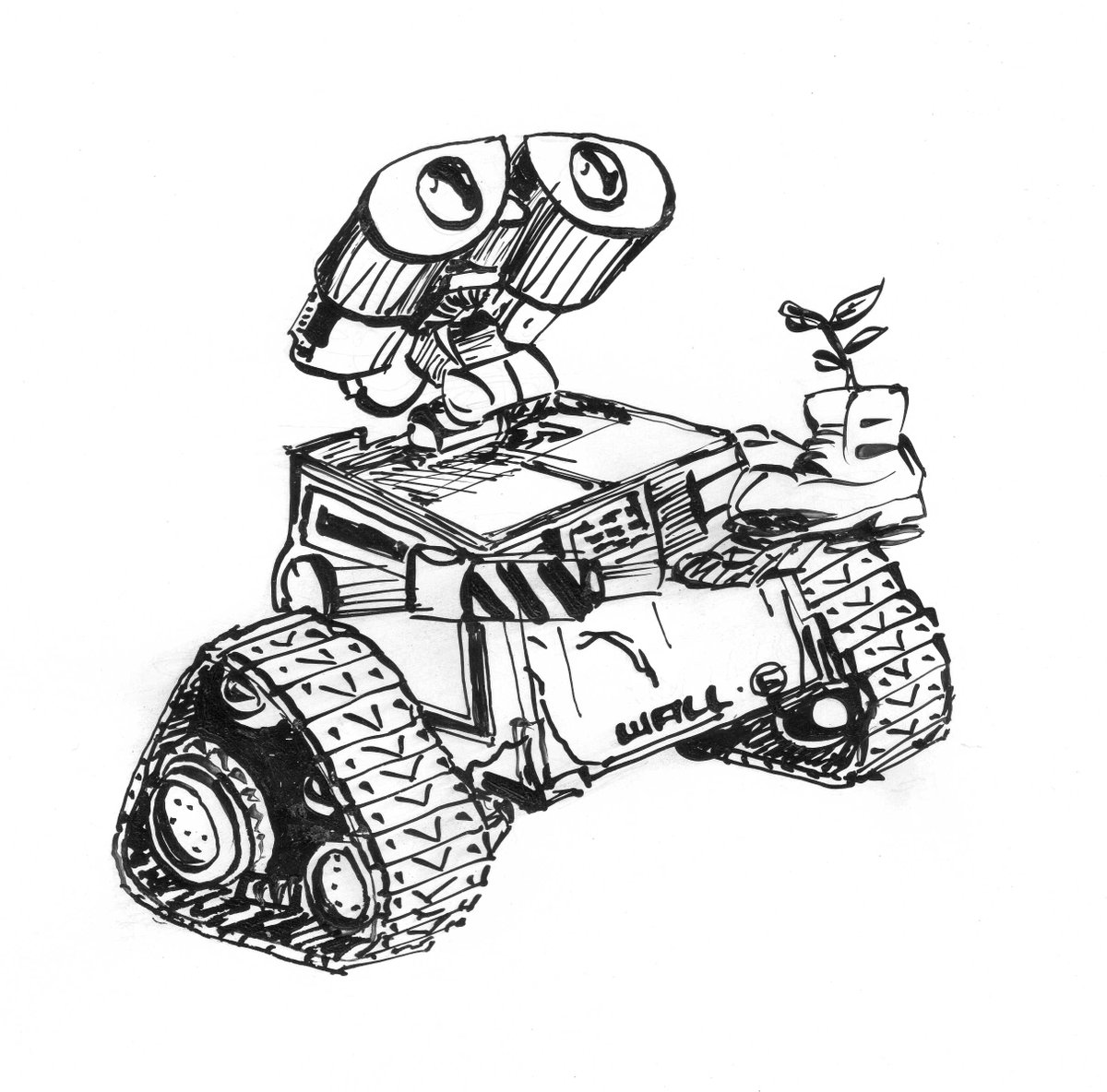 technophil11281's tweet photo. love #wall_e and his #binoculars #inktober #inktober2024 #inktober2024day5 https://t.co/NaRo7mgyMC