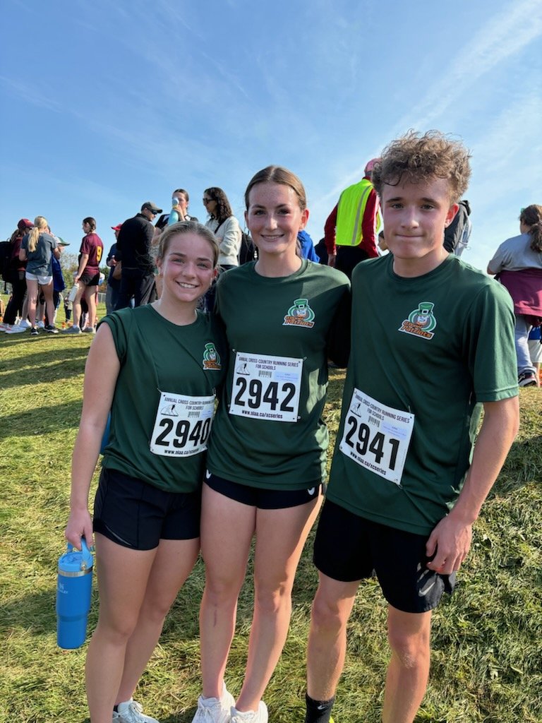ODHigh's tweet photo. A #PatriotShoutOut  to Isaac Peddle, Victoria Tuff and Baleigh Andrews for participating in the last cross country series meet today! Well done, peeps! @NLSchoolsCA @schoolsportsnl @ODAthleticsNL https://t.co/TXE1coQdku