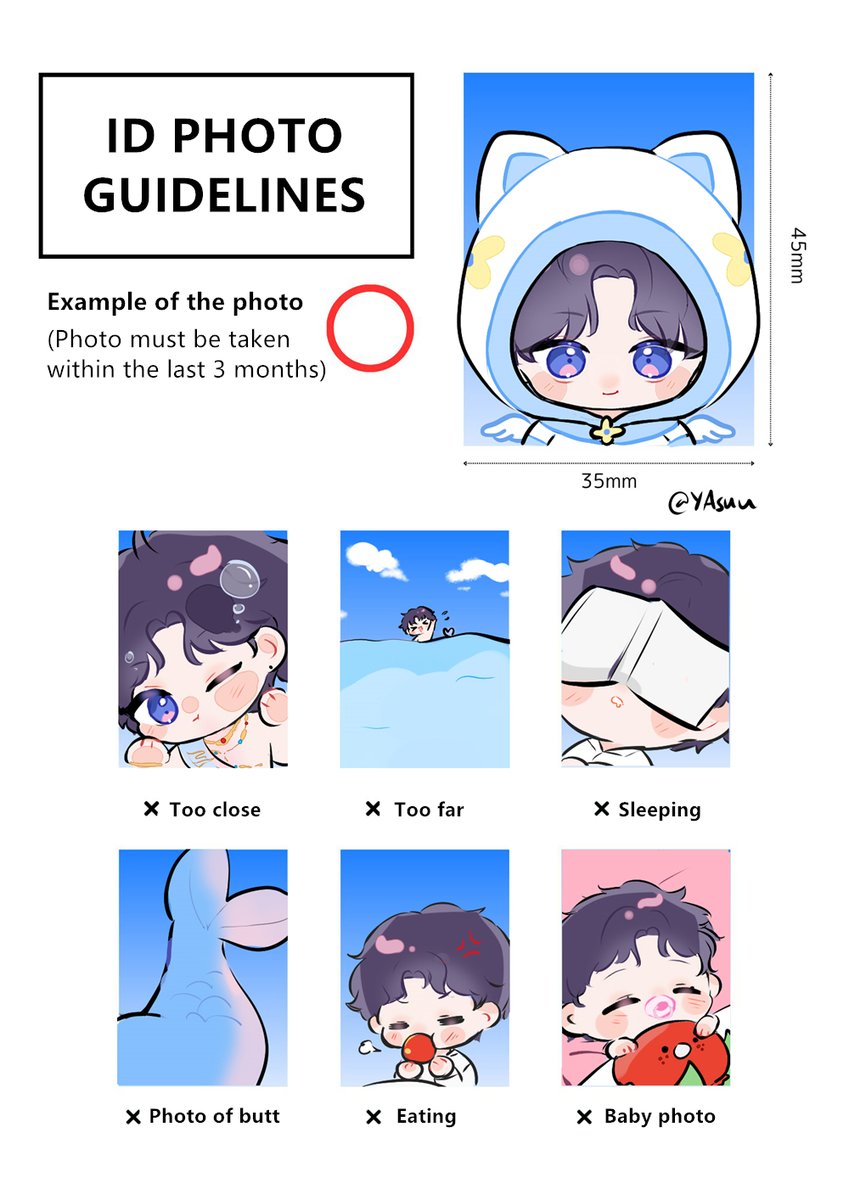 yasuu_uwu's tweet image. #WanderInWonder #LoveandDeepspace 

👇How to take proper ID photo