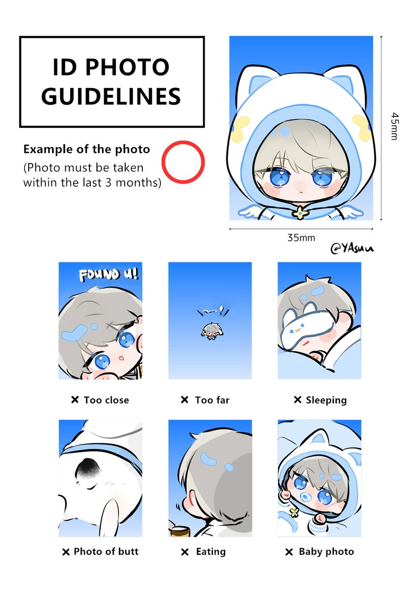 yasuu_uwu's tweet image. #WanderInWonder #LoveandDeepspace 

👇How to take proper ID photo