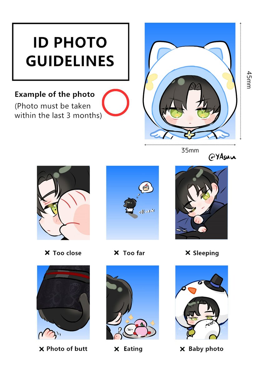 yasuu_uwu's tweet image. #WanderInWonder #LoveandDeepspace 

👇How to take proper ID photo