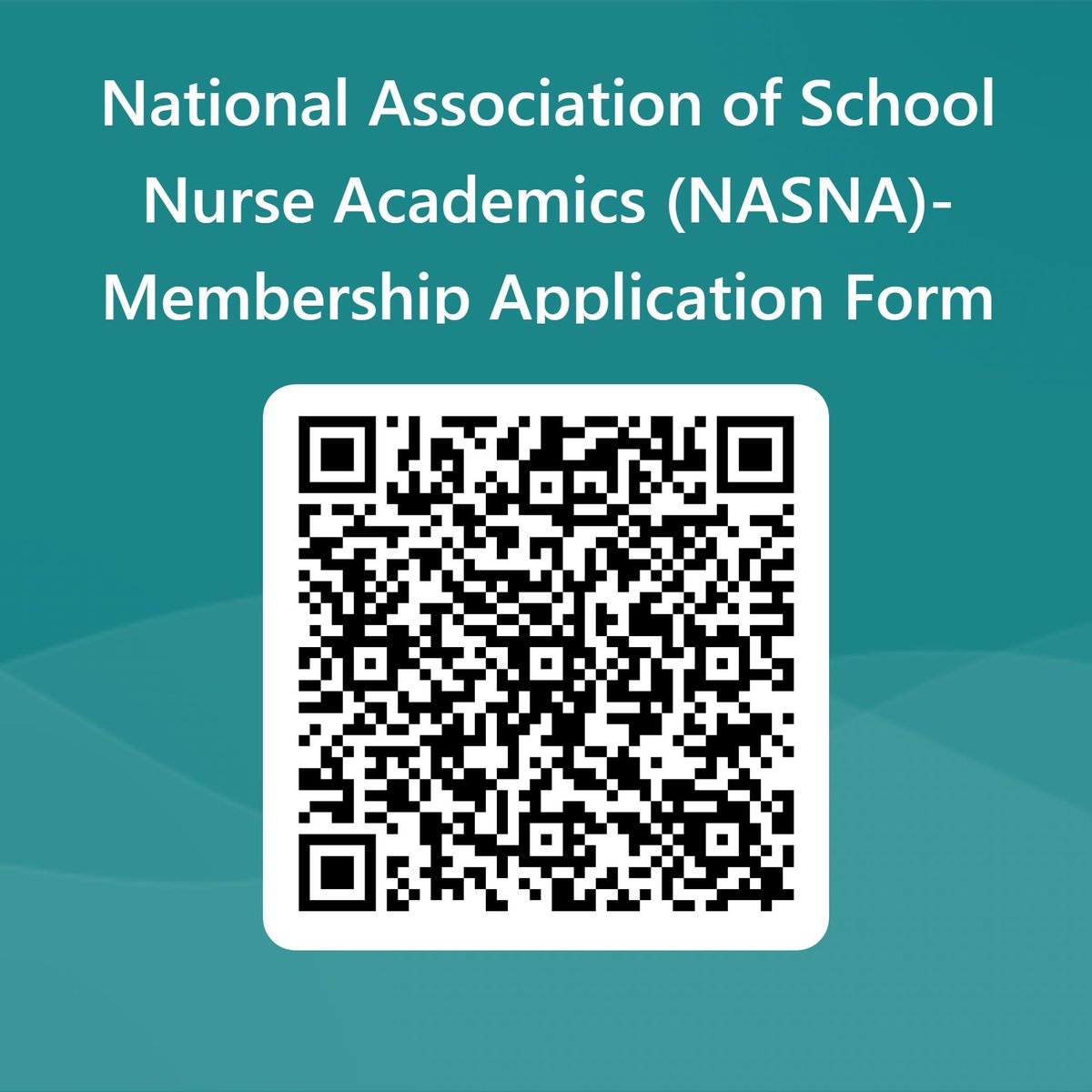📢 Calling UK #SCPHN #SchoolNurse academics    

Join the National Association of School Nurse Academics #NASNA &amp; be a part of a vibrant community dedicated to advancing School Nurse Education     

🌟Click the link/use the QR code to sign up - its free! forms.office.com/e/yEwNgb76KY