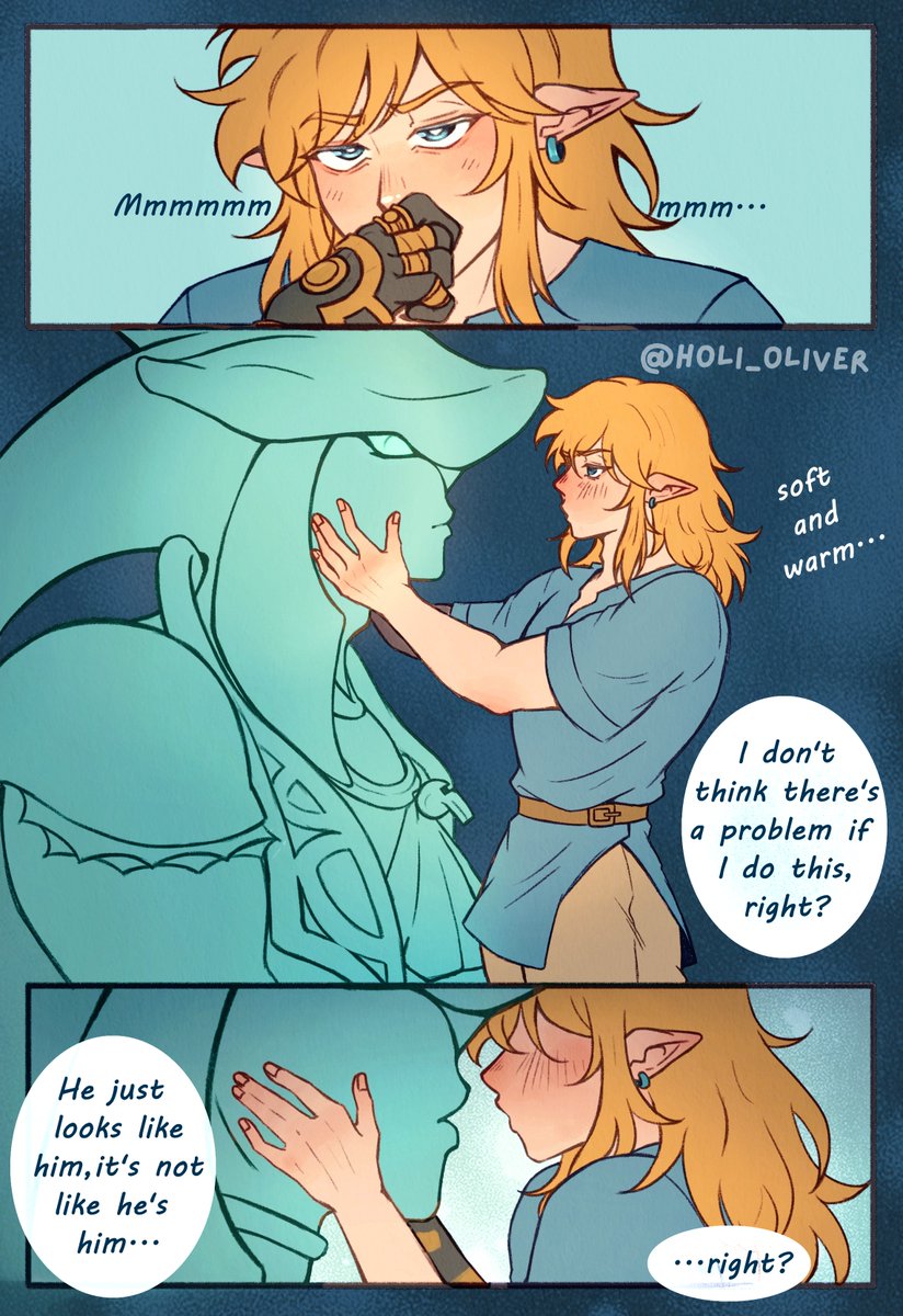 holi_oliver's tweet photo. This is one of the things I thought when Sidon gave us his vow in the game, Link definitely feels less alone with his company 🤭

#Sidlink https://t.co/pTCDxgfPjL