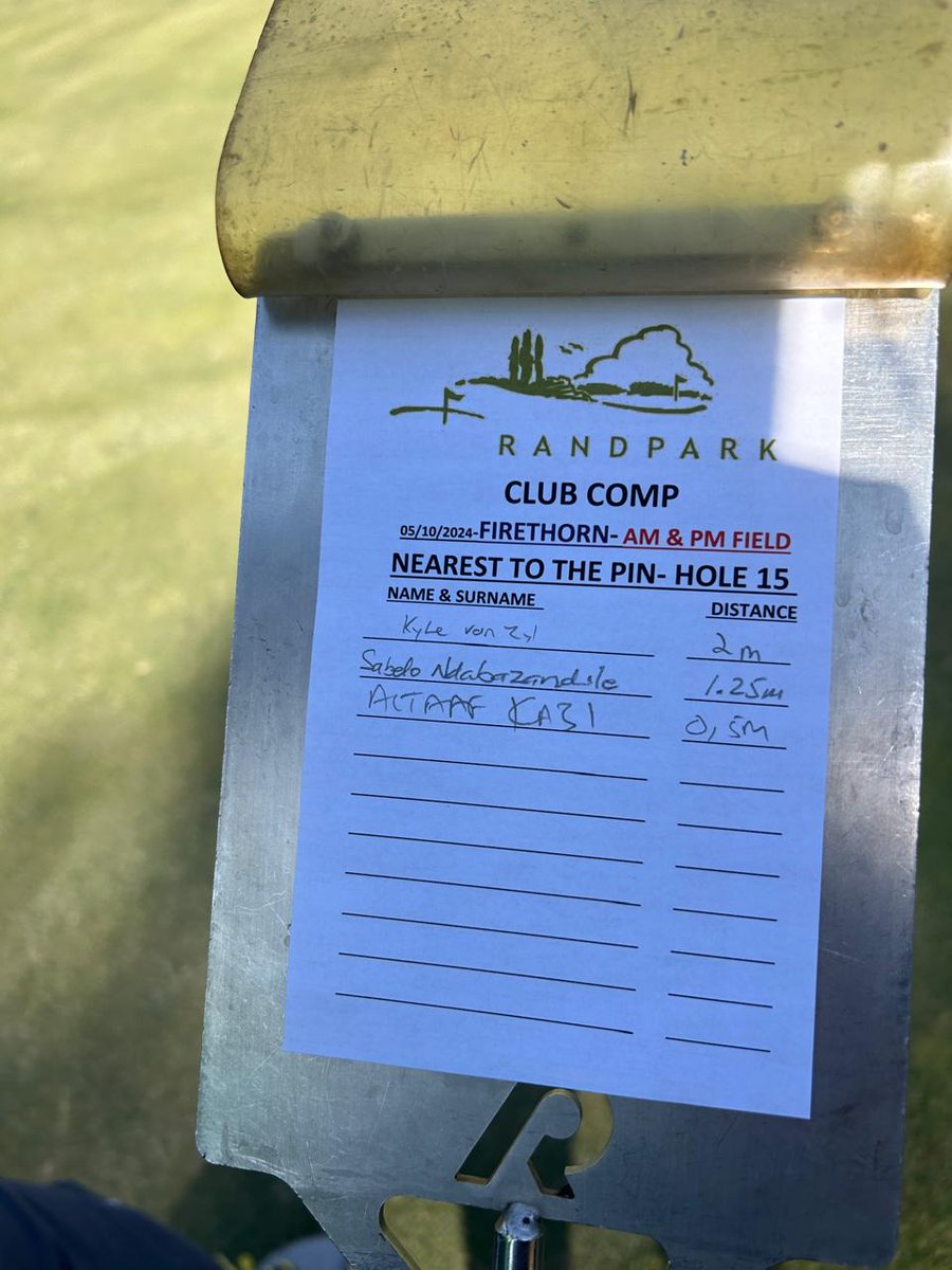 AK_MediaMan's tweet image. Closest I&apos;ve come to a #HoleInOne #RandPark #FireThorn #15th