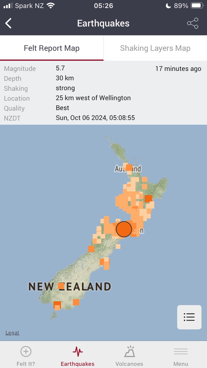Good morning Wellington! If we felt that on the hill in Korokoro, that must have been pretty interesting in the Hutt… Hope everyone is OK.