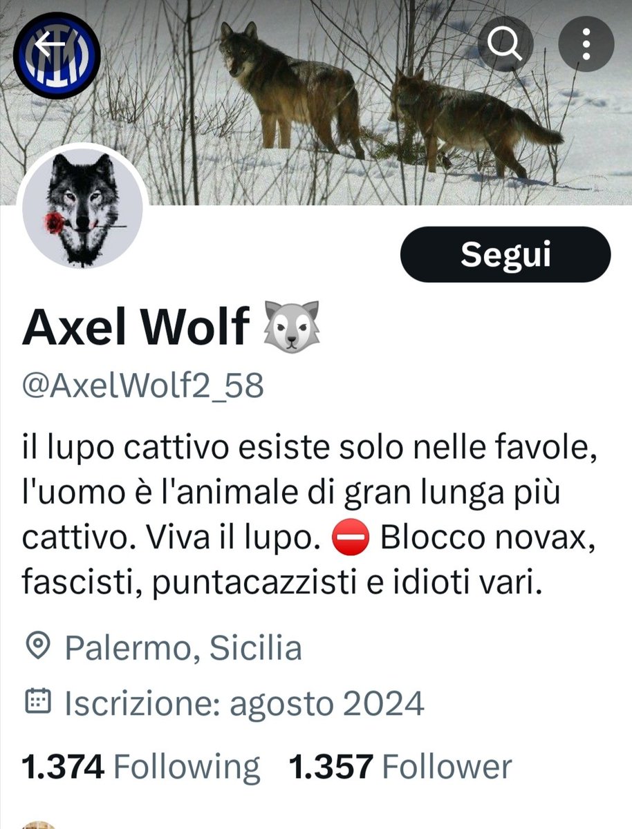 Nel frattempo ke cerca facisti e #NoCavie ho bloccato lui..