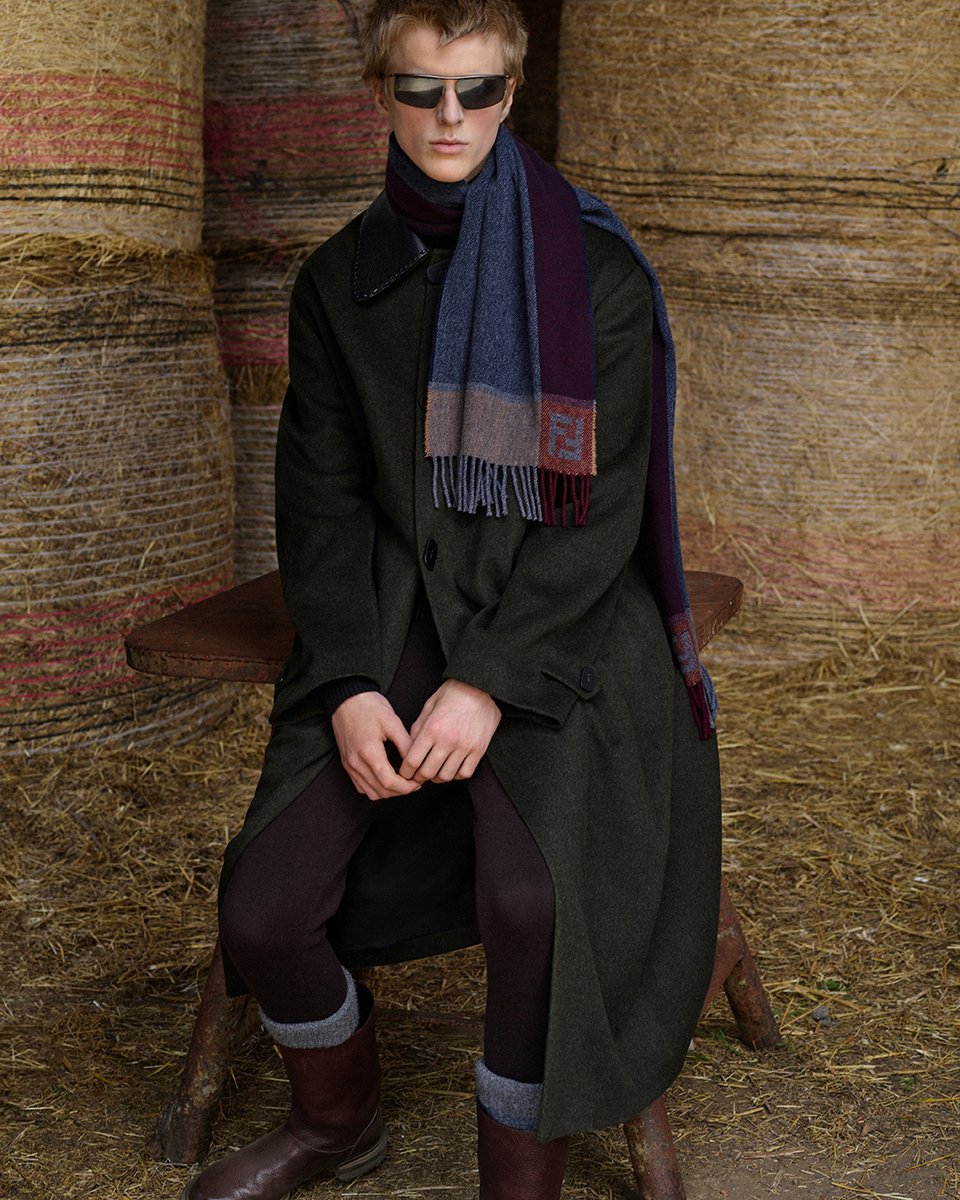 Fendi's tweet image. Fendi fun in the details. The Maison's signature FF is celebrated through intarsias and jacquards while traditional wardrobe staples and craft blend with streetwear inspiration.