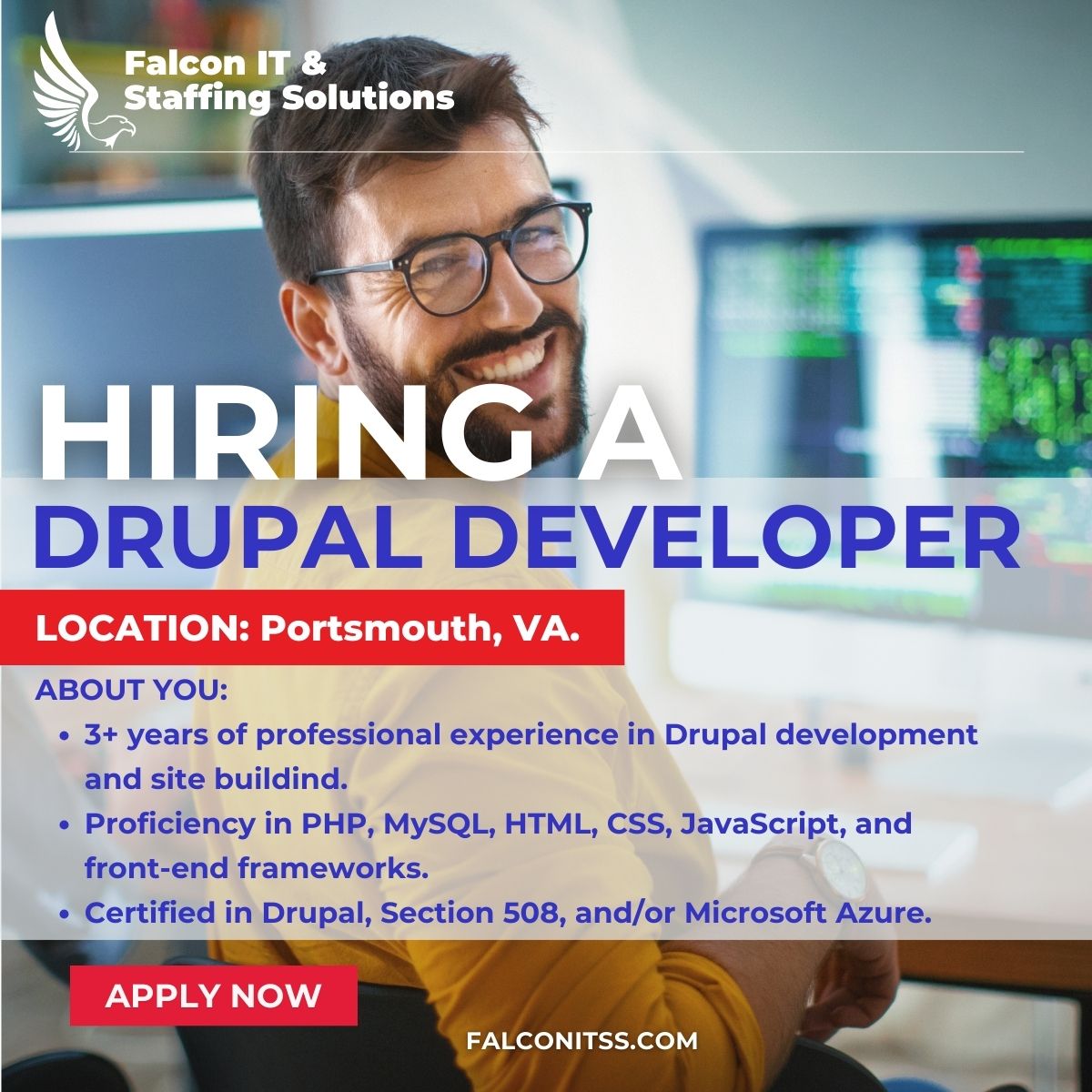 FalconITSS's tweet image. #HIRING
👉 ROLE: Drupal Developer
📌 APPLY: adr.to/lz6vmai
📍LOCATION: 100% Remote.
📧 Email your Resume to recruiters@falconitss.com
@falconitss
#DrupalDeveloper #developerjobs #Drupaljobs