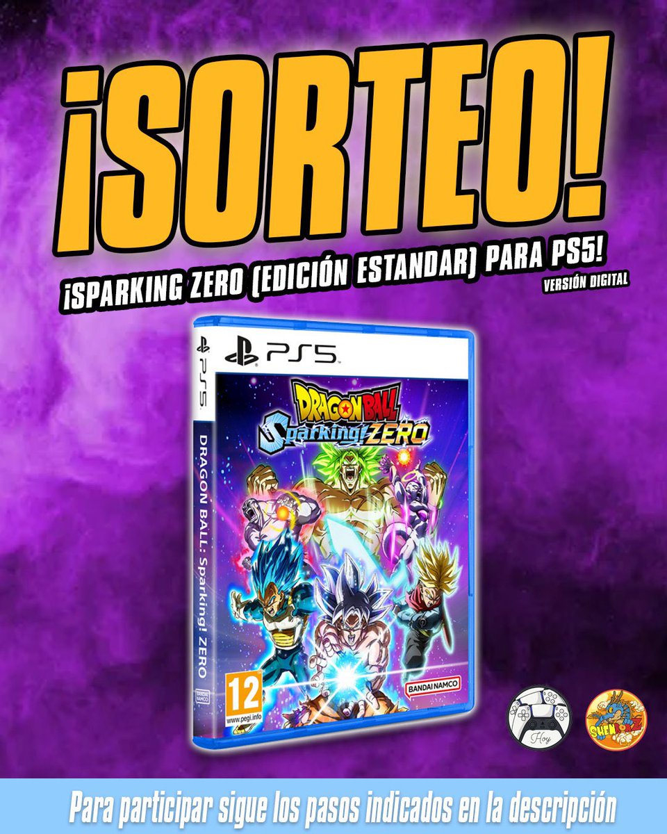 ShenronZ ® (@shenronz_) on Twitter photo 🔥 ¿Con ganas de darle ya al Sparking Zero? Pues aquí os traigo un SORTEO 🎁
Requisitos para participar 👇
1️⃣ Sigue a <a href="/LotienesHOY/">Elige tu Videojuego y lo tienes ¡HOY!</a> y <a href="/gameplanetps/">Ofertas de Videojuegos PS4/PS5/SWITCH</a>
2️⃣ Sígueme a mi <a href="/ShenronZ_/">ShenronZ ®</a>
3️⃣ Da RT
El sorteo es INTERNACIONAL 🌍 y el ganador se anunciará el día 11 de octubre
¡Suerte! 🍀 🔥 ¿Con ganas de darle ya al Sparking Zero? Pues aquí os traigo un SORTEO 🎁
Requisitos para participar 👇
1️⃣ Sigue a <a href="/LotienesHOY/">Elige tu Videojuego y lo tienes ¡HOY!</a> y <a href="/gameplanetps/">Ofertas de Videojuegos PS4/PS5/SWITCH</a>
2️⃣ Sígueme a mi <a href="/ShenronZ_/">ShenronZ ®</a>
3️⃣ Da RT
El sorteo es INTERNACIONAL 🌍 y el ganador se anunciará el día 11 de octubre
¡Suerte! 🍀
