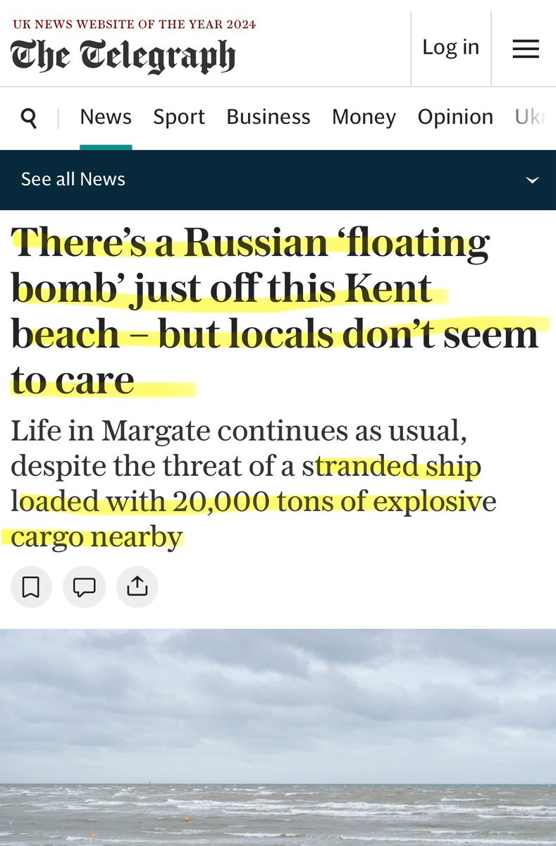 LynxTotem's tweet photo. Still here, still sharing. 11 miles off Margate Kent UK. No news. #mvruby #Ruby #ship #kent https://t.co/2plRY1EoVq
