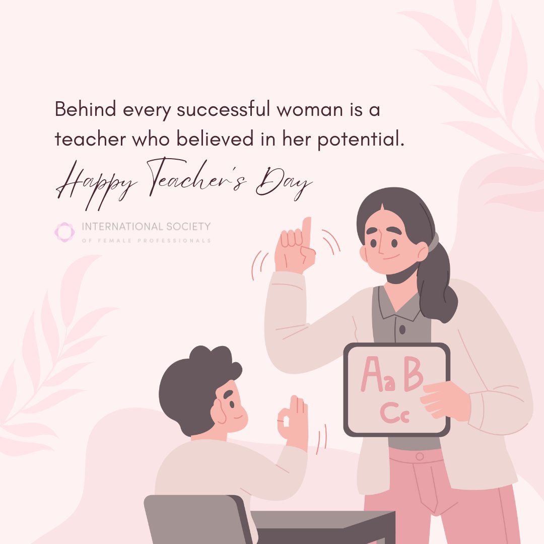 ISFPOfficial's tweet photo. To the ones who taught us that failure is just another stepping stone to success—thank you! 🌱

Tag a teacher who helped shape your journey!

#worldteachersday https://t.co/LZYQb2A3Xl