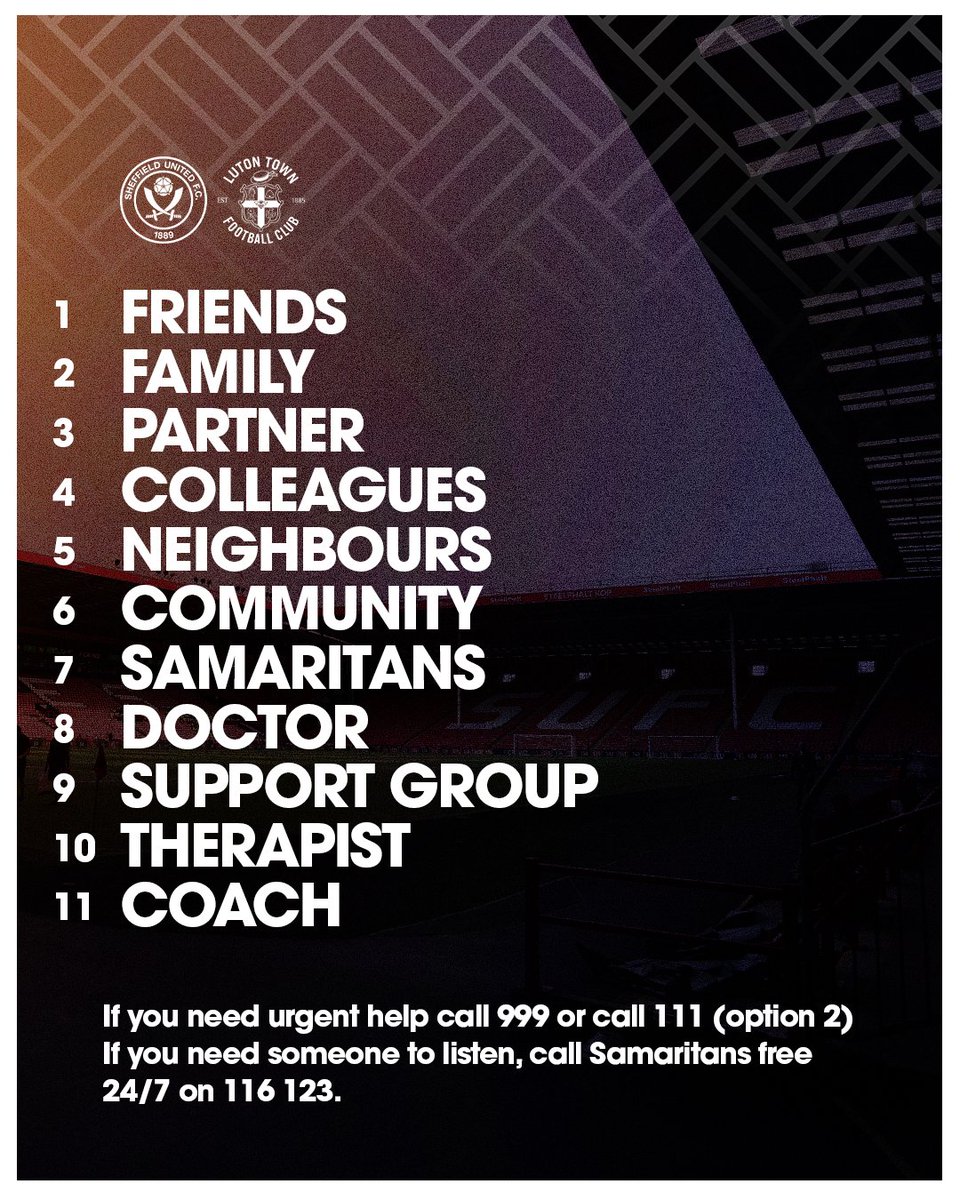 One person dies by suicide every 90 minutes, but it doesn’t have to be this way.

At your lowest point it won’t feel like it, but everyone has a support team.

Reach out. #YouAreNotAlone.

#WorldMentalHealthDay