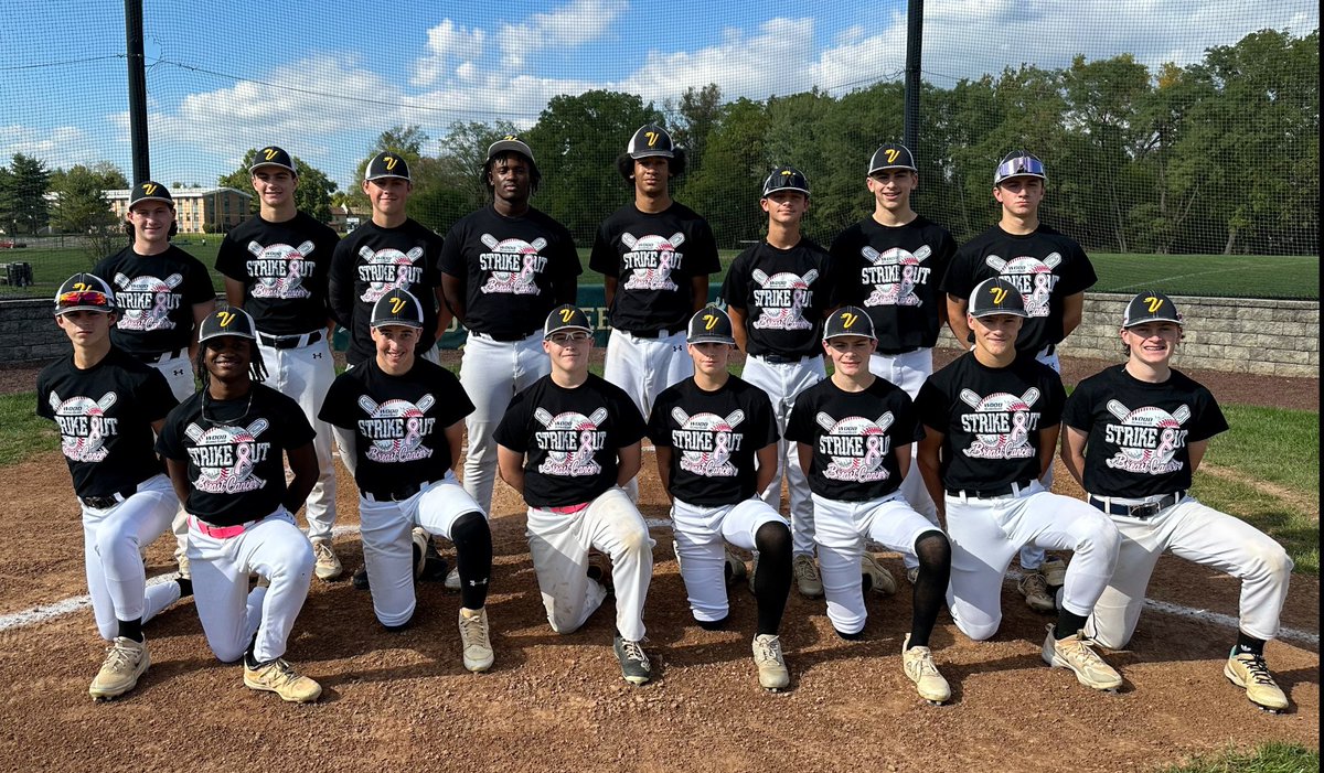 Just awesome! The Wood and Judge baseball programs teamed up on Thursday night to support Breast Cancer Awareness. Very proud of both baseball programs! Thank you to all who supported our Strike Out Breast Cancer games. Go Vikes!