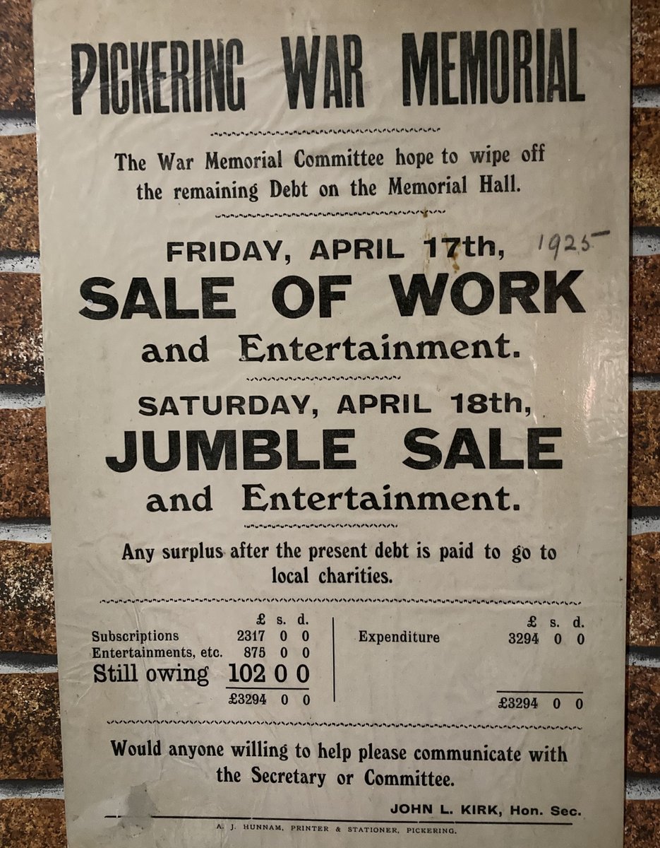 Just one of the fascinating local posters that we have in our collection. Note the secretary at the time was John L Kirk who went on to create York Castle Museum
You can see more local posters in our print workshop which also features a working Columbian printing press, 1854.