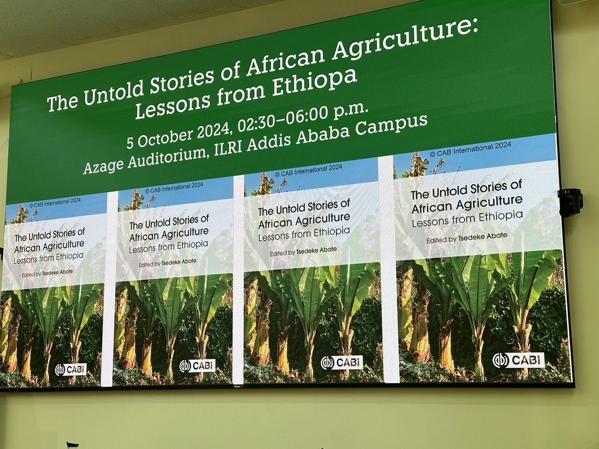 At the ILRI Headquarters in Addis Ababa,  attending the launching ceremony of the book titled “The Untold Stories of African Agriculture: Lessons from Ethiopia”, Edited by Dr. Tsedeke Abate #ILRI #Ethiopia #HomeGrownVision