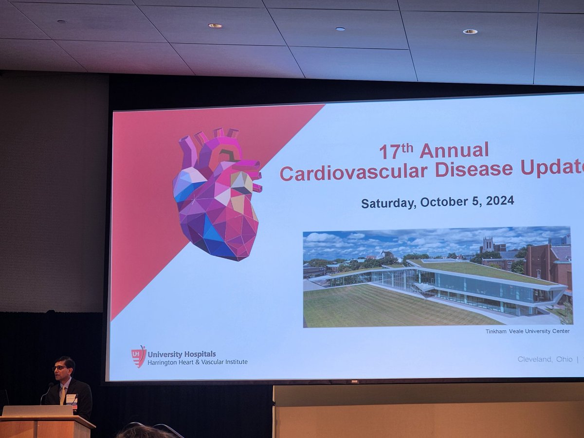 Very excited to be able to present about cardiac sarcoidosis at the 17th Annual Cardiovasculat Disease Update  presented by the University Hospitals Harrington Heart and Vasculat Institute