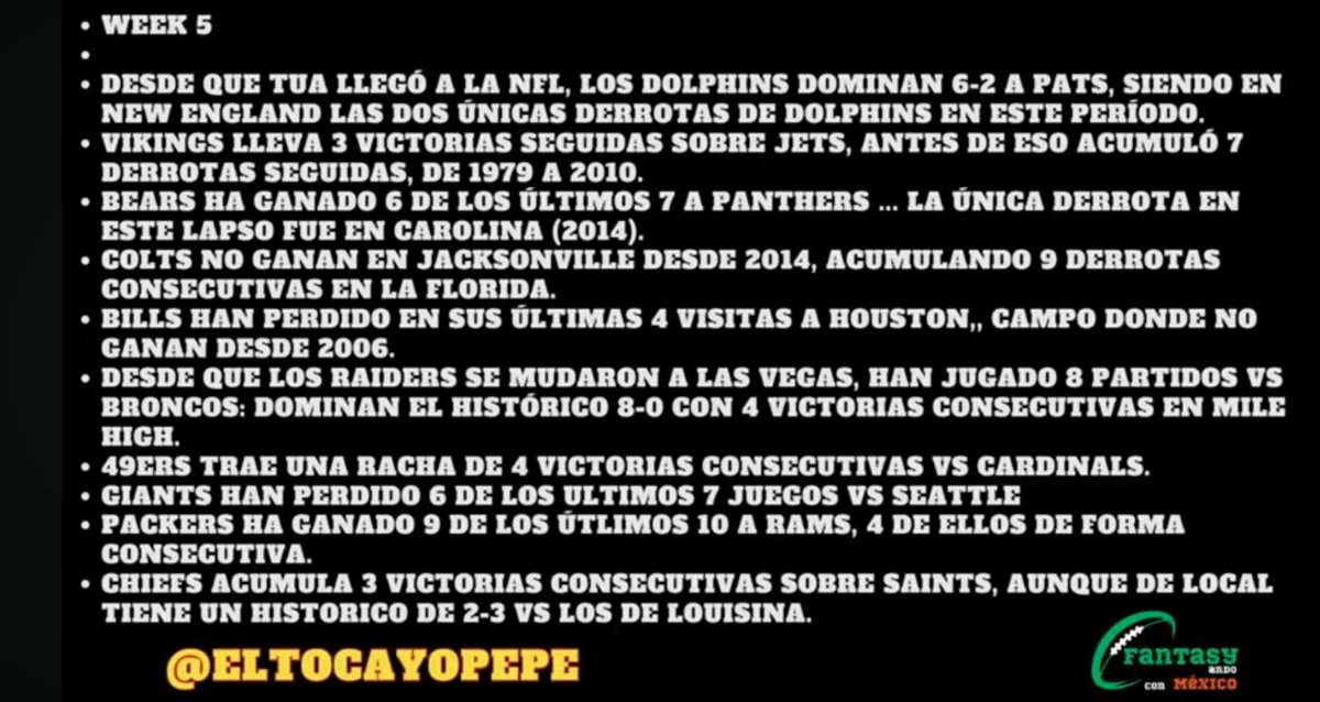 FantasyLocos's tweet photo. Llegaron las tendencias de @EltocayoPepe para semana 5 #NFL https://t.co/QoaDGLd0VN
