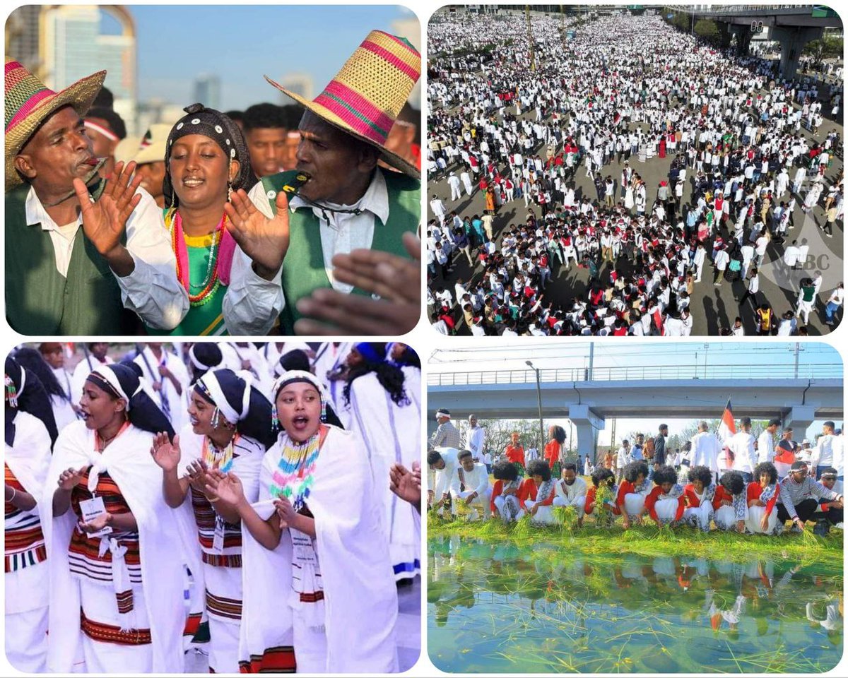 AdanechAbiebie's tweet photo. የሆረ ፊንፊኔ ኢሬቻ በዓል እሴቱን ጠብቆ በደማቅ ሁኔታ ተከብሮ ተጠናቋል።
ለዚህም ከሁሉ በላይ የረዳንን ፈጣሪ እናመሰግናለን!
ውድ በዓሉን ለማክበር የታደማችሁ አባገዳዎች፣ ሃደ ሲንቄዎች፣ የኢትዮጵያ ብሄሮችና ብሄረሰቦች፣ የከተማችን ነዋሪዎች በድጋሚ የሰላም እና ፍቅር መገለጫ፤ የአብሮነት እሴት ገመድ ለሆነው የሆረ ፊንፊኔ ኢሬቻ በዓል ደማቅ አከባበር እና ስኬት እንኳን ደስ አላችሁ።
ለዚህ ክብረ በዓል መሳካት የበኩላችሁን አስተዋፅኦ ያደረጋችሁ የከተማችን ነዋሪዎች፤ የሰላም እና ፀጥታ አካላት፤ ወጣቶች፤ የሰላም ሰራዊት አባላት፤ የሚዲያ አካላት፤ የጤና ባለሙያዎች፤ በጎ ፈቃደኛ ወጣቶች፤ የሆቴል ኢንዱስትሪው ባለ ሀብቶች፣ ሞያተኞች እና ሰራተኞች፤ የኦሮሚያ ክልል እና የአዲስአበባ አመራሮች፤ በአጠቃላይ በዓሉ በከፍተኛ ጥራትና ደረጃ እንዲከበር የድርሻችሁን የተወጣችሁ አካላት በሙሉ በከተማ አስተዳደሩ ስም ላመሰግናችሁ እወዳለሁ።
የከተማችን ነዋሪዎች እንግዶችን እንኳን አደረሳችሁ እያሉ በማስተናገድ አክብሮታቸዉን፣ ደስታቸውን በመግለጽ የወንድማማችነት ፍቅርን አሳይተዋል።
ሆረ ፊንፊኔ ኢሬቻ በዓል በሚሊዮኖች የማቆጠር በርካታ ህዝብ የሚታደምበት በመሆኑ በሆቴሎች ሊስተናግዱ ያልቻሉትን ድንኳን ደኩናችሁ ያስተናገዳችሁ የከተማችን ነዋሪዎች የአብሮነት እና የሰላም እሴት ግንባታን ያሳየ ስራ ሰርታችሁልና ሁላችሁንም በድጋሚ እናመሰግናለን።
የአደባባይ ክብረ በአላትእና ኩነቶች ለህዝቦች ወንድማማችት መጠናከር፤ ለከተማችን ገፅታ ግንባታ፤ የኢኮኖሚ መነቃቃት እና የቱሪዝም ኢንዱስትሪው እድገት ያለውን አስተዋፅኑ በመገዘብ በኢትዮጲያዊ ጨዋነት ማስተናገዳችንን እንቀጥላለን።
በድጋሚ እንኳን አደረሳችሁ !
ፈጣሪ ኢትዮጵያንና ህዝቦቿን ይባርክ
Irreechi Hora Finfinnee Haala duudhaa isaa egeen Kabajamee Xumuramee Jira.
Galanni guddaan waaqa nu hofkalcheef yaata’u!
Milkii ayyaana kanaatiif qaamoleen gahee isinirraa eegamu taphattan keessattuu Abbootiin Gadaa, Haawwan Siinqee, Foolleewwan, Qeerroo fi Qarreewwan, hirmaattonni ayyaanichaa hundumti keessan, jiraattotni magaalaa Finfinnee, qaamoleen nageenyaa, hoggansi mootummaa naannoo Oromiyaa fi magaalaa Finfinnee, tola ooltonni, qaamoleen miidiyaa, ogeessonni fayyaa, abbootiin qabeenyaa hoteelotaa fi hojjettootni achi keessa hojjetan, wolumaagalatti qaamolee ayyaanichi sadarkaa olaanaan akka gaggeeffamu tumsitan martinuu maqaa kootii fi maqaa bulchiinsa magaalichaatiin isin galateeffadha.
Finfinneen sadarkaalee addunyaalessaa, Ardii fi biyyoolessaatti keessummoota ishee jaalalaa fi tajaajila gaariidhaan simachuu yeroorraa gara yerootti fooyyeffataa dhuftee jirti. Isinis hirmaattonni Irreecha Hora Finfinnee tajaajila argattanitti gammachuu olaanaa qabaachuu keessan garaa guutuudhaan nuuf ibsitanii jirtu. Nutis yaada keessaniif guddaa isin galateeffanna.
Errechi “Hora Finfinnee” kan jiratonni magalaa qofatti ti hirmata osoo hintaane ummanni miliyonotan Lakka‘aman magaalichaan nannoo oroomiyaa fi naannolee adda adda irraa akka Dumas biyyota alaa irra kan itti hirmatan waan ta’eef humna hotelota ol kan ta’eedha.
Kanafuu,jiraattotni magaalaa keenyaa dunkana dhabuudhan kessumessaa jiran.
Walumagalatti faayidaa ayyaanonni akkanaa qaban hubachuun karaa obollumaa ,maqaa gaarii magaalaa keenyaa madaaluun waan nurraa eeggamu baanee jirra; fuulduraafis magaalaan keenya haaluma kanaan qulqullina ishii eeggattee, tajaajila ammayya'aa kennuu irratti cimsinee hojjachaa jirra.
Ammas irra deebi'een isin galateeffadha.
Waaqayyo Itoophiyaa fi uummatashee yaa eebbisu!