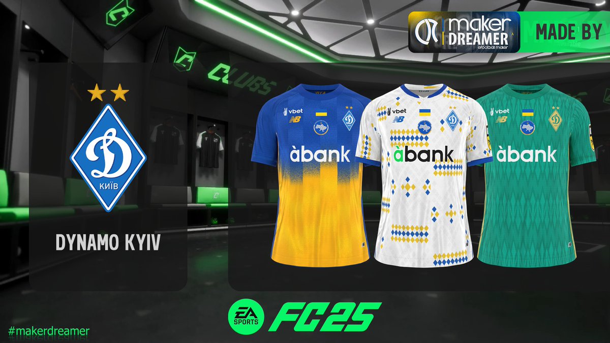 kitmakerdreamer's tweet photo. 🔥Now also for EA FC🔥

🇺🇦#DynamoKyiv New Kits 2024/25 Season for #EAFC

#ukraine #upl #newbalance #fifa #EAFC25 #ea #ukrainepremierleague #fifamod #fifakits #pes21 #efootball #makerdreamer #kitmakerdreamer https://t.co/jvOfvAUcUB