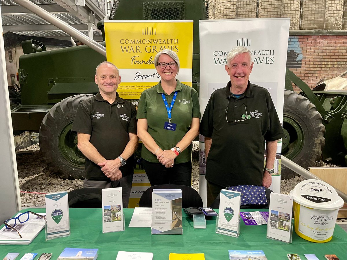 We're at the <a href="/REMuseum/">RE Museum</a> today talking all things @cwgc. Pop  down if you are in the area. Lots of exhibitors and free talks.