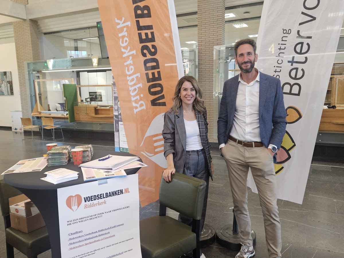 Wie komt ons team versterken? 
#Vrijwilligersmarkt #Ridderkerk