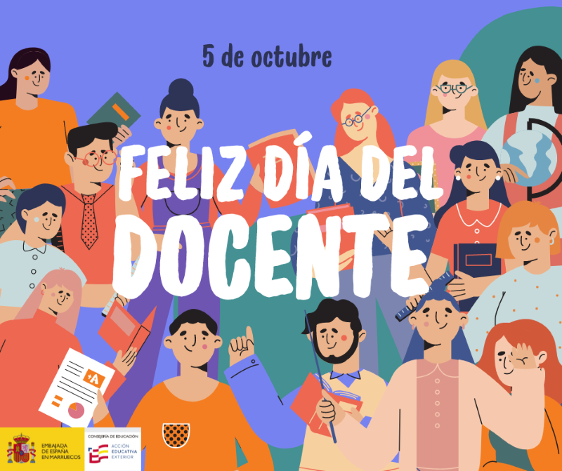 ConsejeriaEduc1's tweet photo. Hoy, 5 de octubre, se conmemora el Día del Docente. Desde la Consejería de Educación os felicitamos por vuestra labor, esfuerzo y dedicación. https://t.co/zuLZu0ljqO