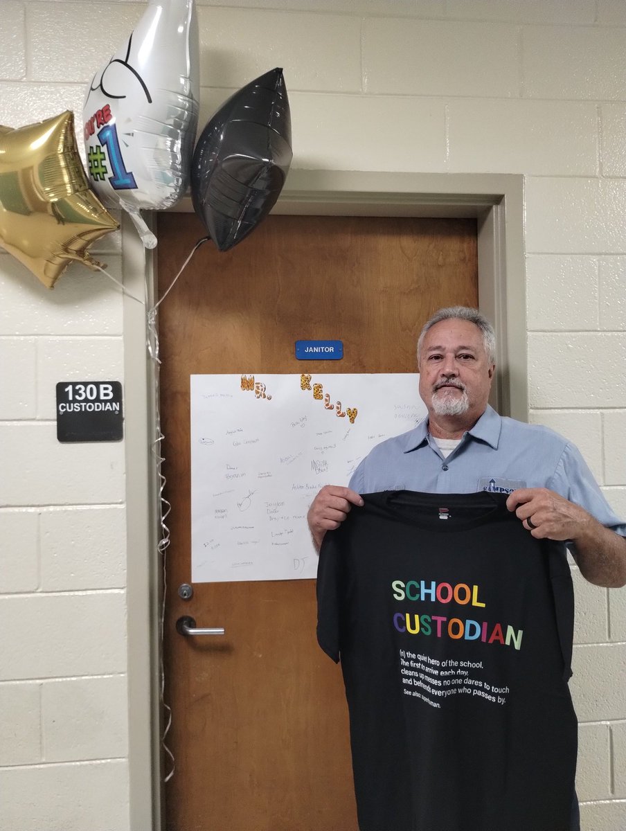 Our custodians rock at Roseboro-Salemburg Middle School!!!!