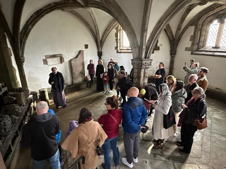 SRestalrig's tweet photo. Saturday morning has been "All go" with friends from the Romanian Orthodox Church visiting St Triduanas Well @HistEnvScot assisted by Sandra &amp; Alane, our expert guides from @SRestalrig 
🙏 https://t.co/scd0wO8mrT