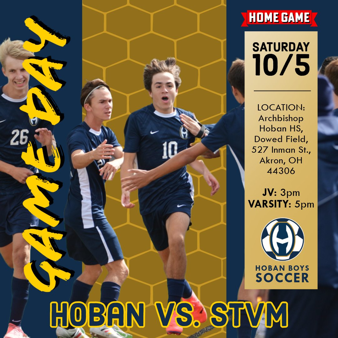 💥 Game Day! 💥

Today's game is a can't-miss showdown against STVM 🔥. We need you in the stands to cheer on your Hoban Knights!

#GoHobanGo⚔️ #HobanStrong #KnightMode #GoKnights